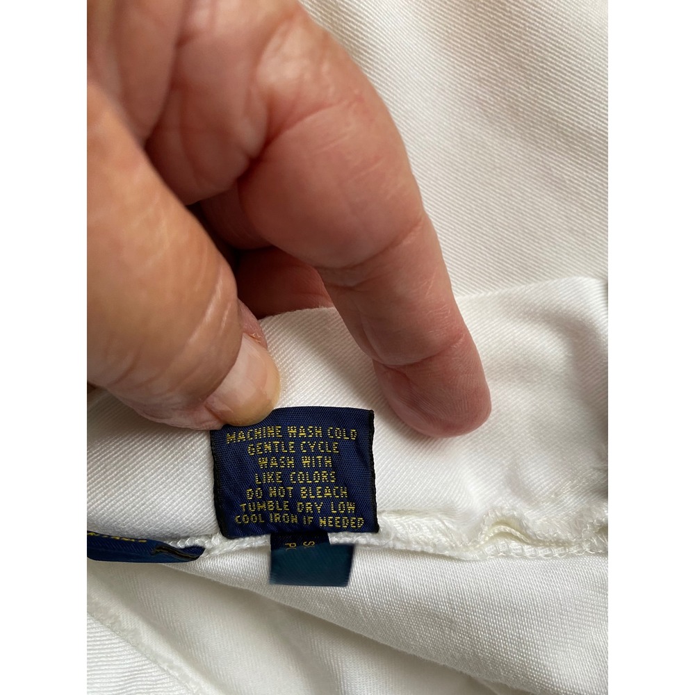 Polo Ralph Lauren Mens White Classic Fit 9 Inch Chino Shorts Cotton Twill - Picture 7 of 7
